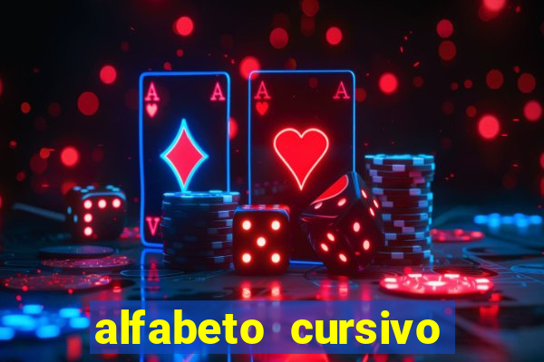 alfabeto cursivo para treinar caligrafia